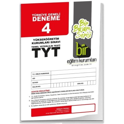 BIR EGITIM KURUMLARI TYT TURKIYE GENELI DENEME 4