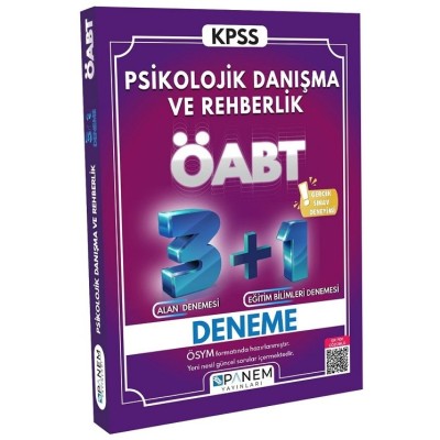 PANEM YAYINCILIK TAMAMI ÇÖZÜMLÜ  ÖABT PSİKOLOJİK DANIŞMA VE REHBERLİK 3+1 DENEME