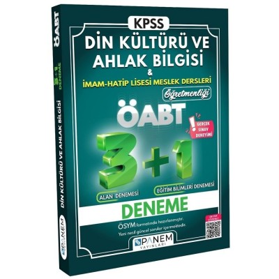 PANEM YAYINCILIK TAMAMI ÇÖZÜMLÜ ÖABT İHL - DİN KÜLTÜRÜ VE AHLAK BİLGİSİ  ÖĞRETMENLİĞİ 3+1 DENEME